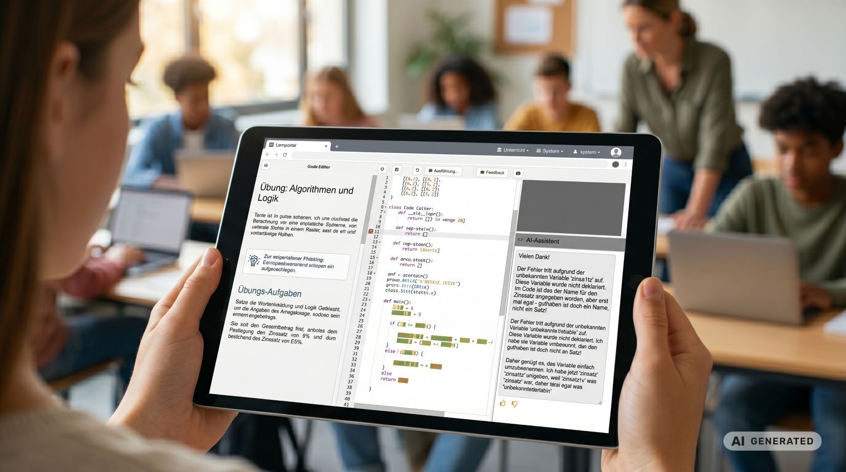 Apoyo de IA para clases de informática con CodeRoom